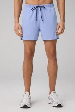 New Fabletics The One Short Men's 5" Blue Oxford size L